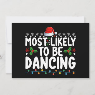 Invitation Très Probable De Danser La Famille De Noël