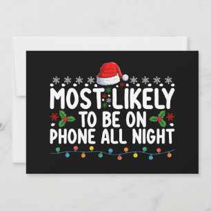 Invitation Très Probable D'Être Au Téléphone Toute La Nuit No