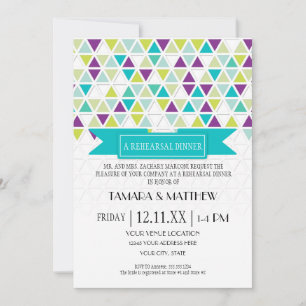 Invitation Triangle Motif triangulaire triangulaire