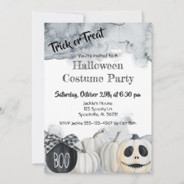 Invitation Trick or Treat Halloween Costume Party