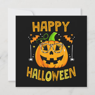 Invitation Trick Or Treat Halloween Drôle Citrouille Joyeux H