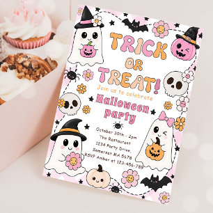 INVITATION TRICK OR TREAT MIGNON HALLOWEEN
