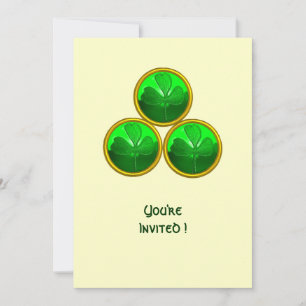 INVITATION TRINITÉ SHAMROCK DE LA JOURNÉE ST PATRICK