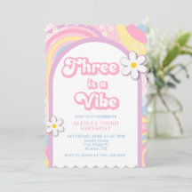 Trois est une ambiance Groovy, Fille Rétro Couleur