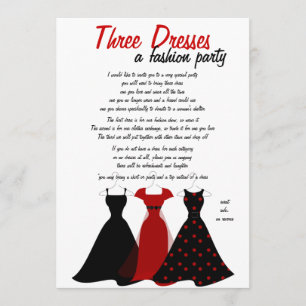 Invitation Trois robes