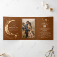 Crescent Moon Sun Halo Celestial Mariage Photo