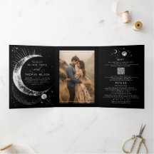 Crescent Moon Sun Halo Celestial Mariage Photo