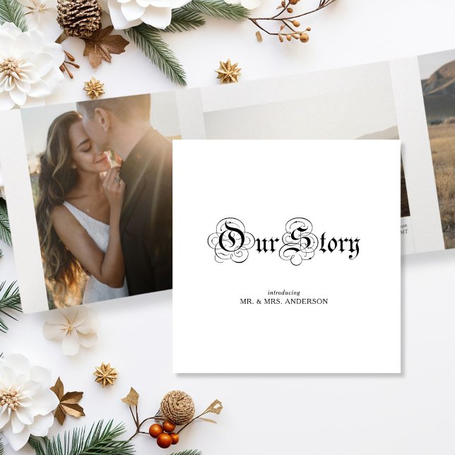 Invitation Trois Volets Galerie de photos Storybook Elopement (Créateur téléchargé)