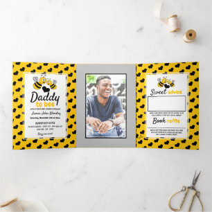 Invitation Trois Volets Honey Bee, Suite Baby shower