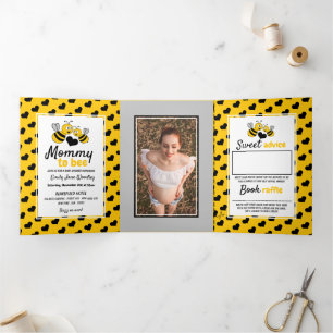 Invitation Trois Volets Honey Bee, Suite Baby shower