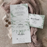 Mariage classique de feuillage vert Eucalyptus