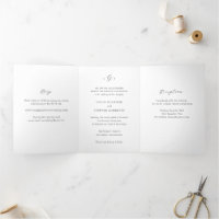 Mariage élégant monochrome à monogramme intemporel