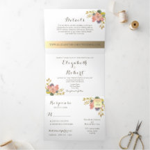 Mariage photo floral aquarelle