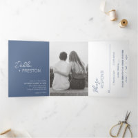 Moins Dusty Blue Photo Mariage moderne