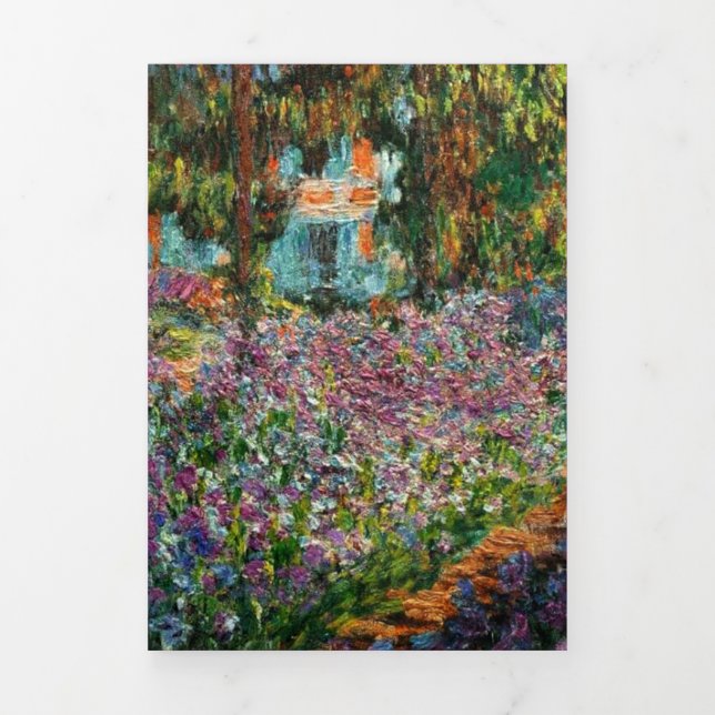 Invitation Trois Volets Monet Le jardin de l'artiste à Giverny (Page de couverture)