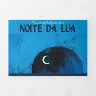 Invitation Trois Volets noite da lua, soirée bal