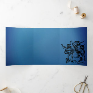 Invitation Trois Volets poulpe