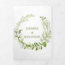 Wildwood Botanical Greenery Rustic Mariage |