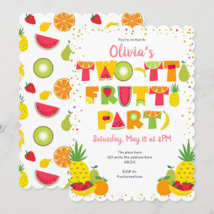 Invitation Tropica, Tutti Frutti, Été, Fille 2