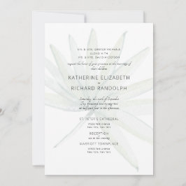 Invitation Tropical Deux Lieux Blanc Deux Parents Mariage