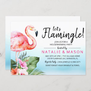 Invitation Tropical Flamingle Houseéchant