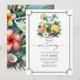 Invitation Tropical Margarita et mariage : Baby Shower de mar
