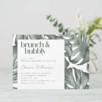 Tropical Monstera Brunch Mousseux Enterrement de V