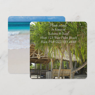 Invitation Tropical Paradise Beach Palm Destiny Destiny'S