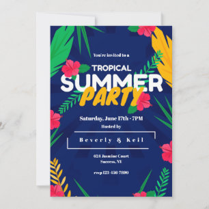 Invitation Tropical Summer Party