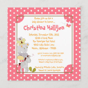 invitation tropicale de baby shower de jungle du