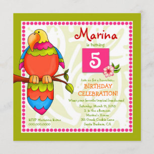 Invitation tropicale de Perroquet-dise de LGC  