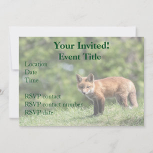 Invitation Trousse Red Fox
