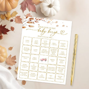 Invitation Trouvez le jeu de bingo Baby Invité