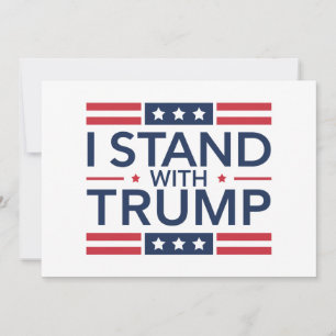 Invitation Trump 2024 Je suis avec Trump Soutien au président