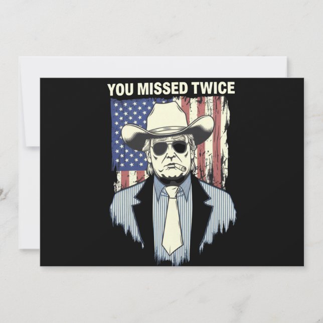 Invitation Trump 2024, le petit garçon Trump de l'Ouest, vous (Devant)