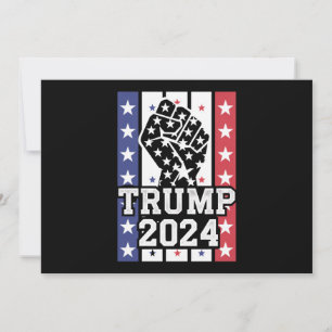 Invitation Trump 2024 Poing hors-la-loi Hillbilly J.D.Vance 2