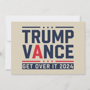 Invitation Trump a gagné l'élection 2024 Président Trump Vanc