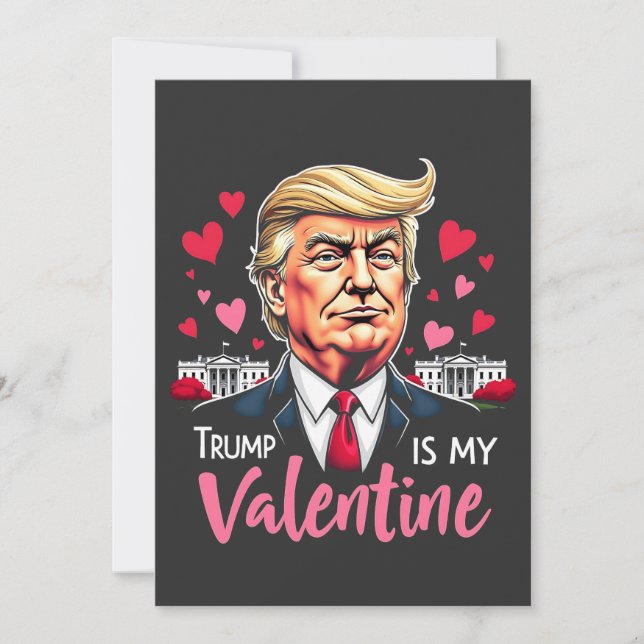 Invitation Trump est le président de la Saint Valentin (Devant)