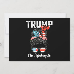 Invitation Trump Girl No excuse pour l'élection présidentiell