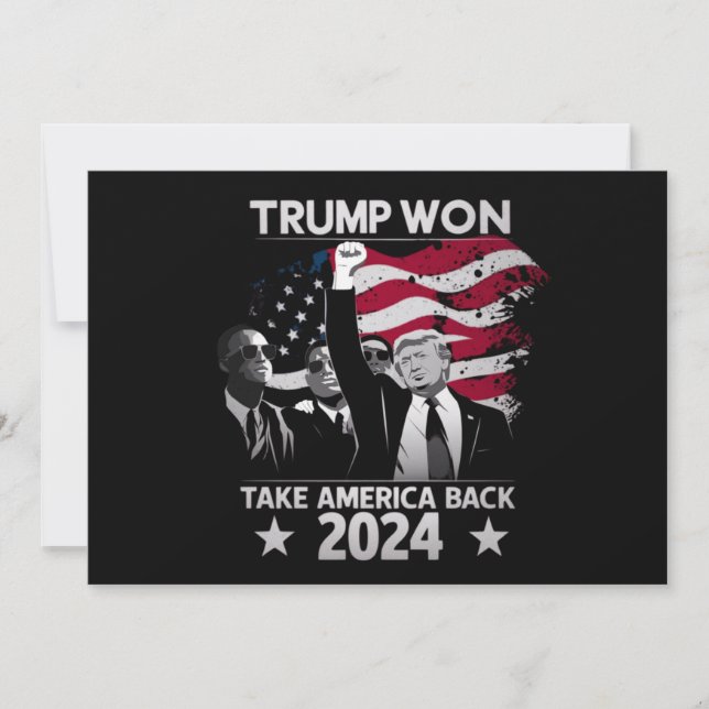 Invitation Trump remporte à nouveau l'Amérique en 2024 (Devant)
