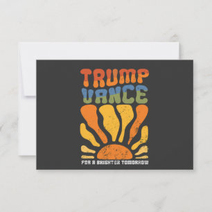 Invitation Trump Vance pour un avenir meilleur Retro Boho