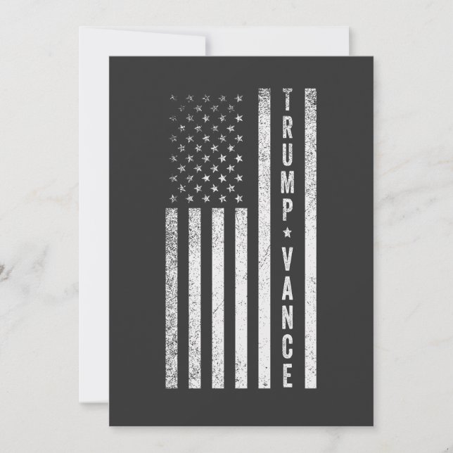 Invitation Trump Vance Républicain Élection Américaine Cadeau (Devant)