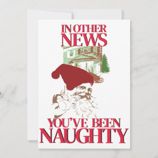 Invitation Tu as été vilain Noël Père Noël
