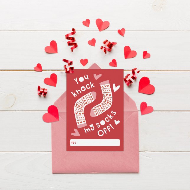 Invitation Tu Touches Mes Chaussettes De La Classe Valentine (Créateur téléchargé)