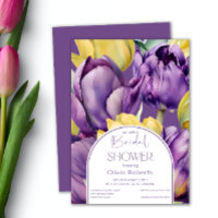 Tulipes jaune pourpre printemps Douche nuptiale