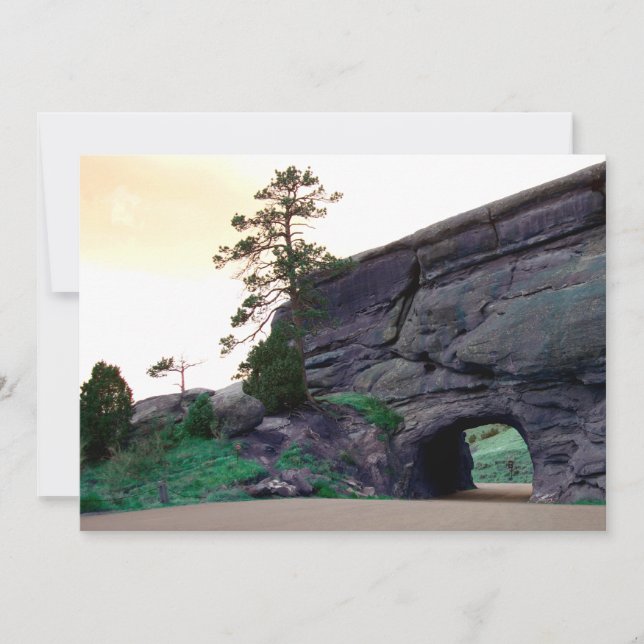 Invitation tunnel de route de campagne (Devant)