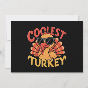 Invitation Turquie la plus froide les enfants Thankgiving