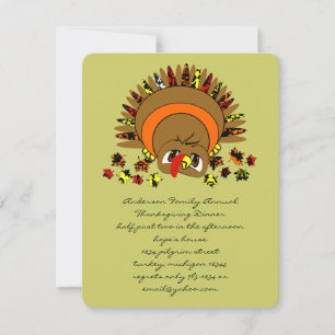 Invitation Turquie mignonne