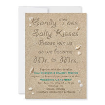 Turquoise Beach Sandy Toits Salty Baisers Mariage