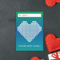 Turquoise Blue Next Level Gamer Valentine
